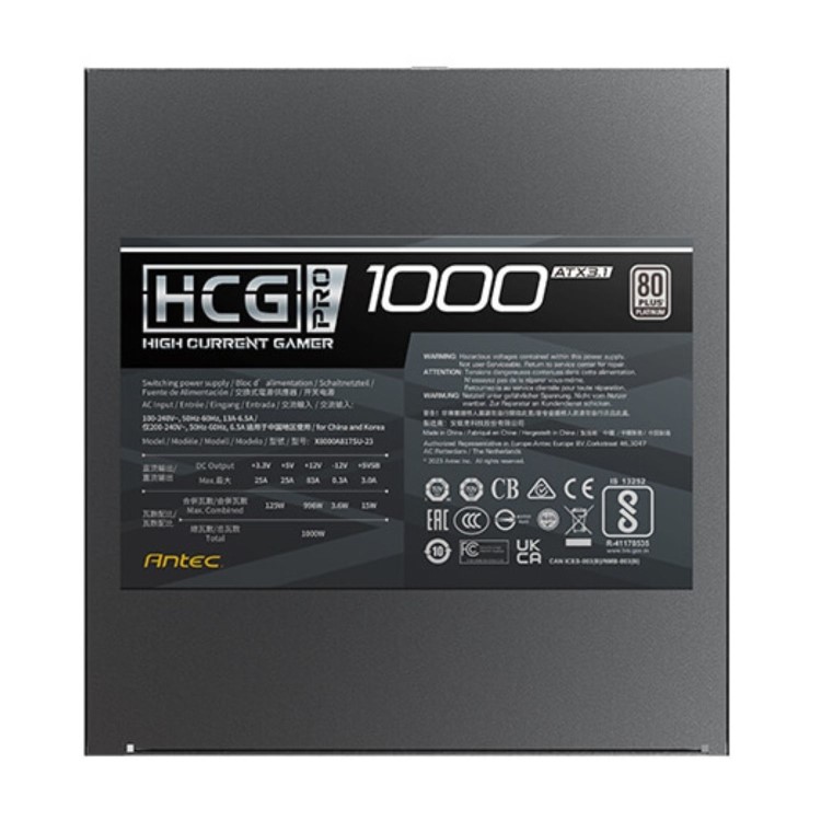 Antec HCG1000 Pro 1000W Fully Modular 80 PLUS Platinum Power Supply
