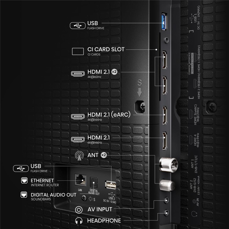 Hisense E78QTUK PRO 100 inch Smart 4K Ultra HD QLED TV