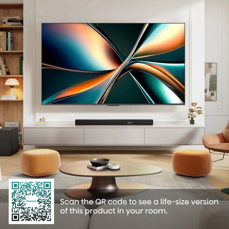 Hisense U7QTUK 100 inch Smart 4K Ultra HD Mini-LED TV