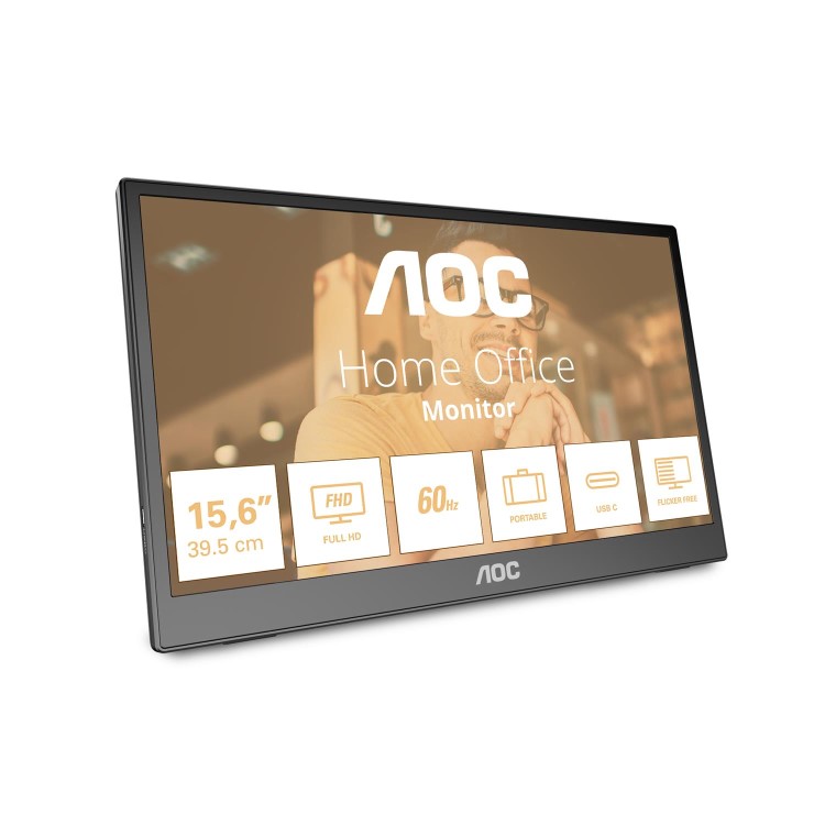 AOC 16T3EA 15.6" IPS Full HD USB-C Portable Monitor