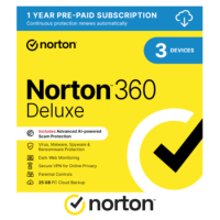 Norton 360 Deluxe Internet Security with VPN 3 Devices 12 Month Subscription