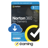 Norton 360 Deluxe Gaming Internet Security with VPN 3 Devices 12 Month Subscription