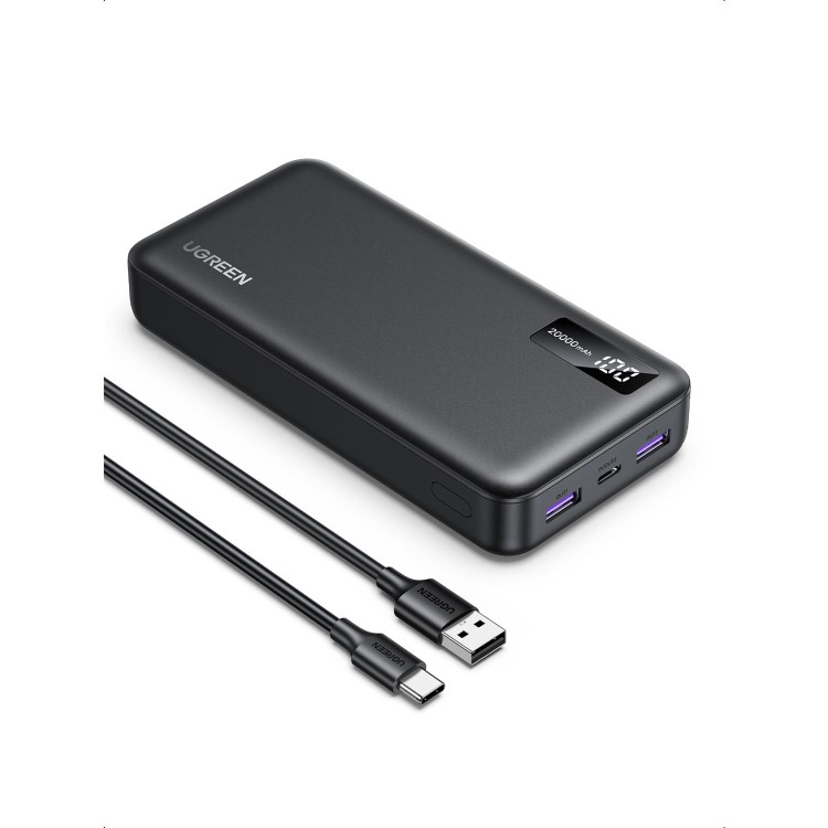 UGREEN 20000mAh PD 20W Power Bank - Black