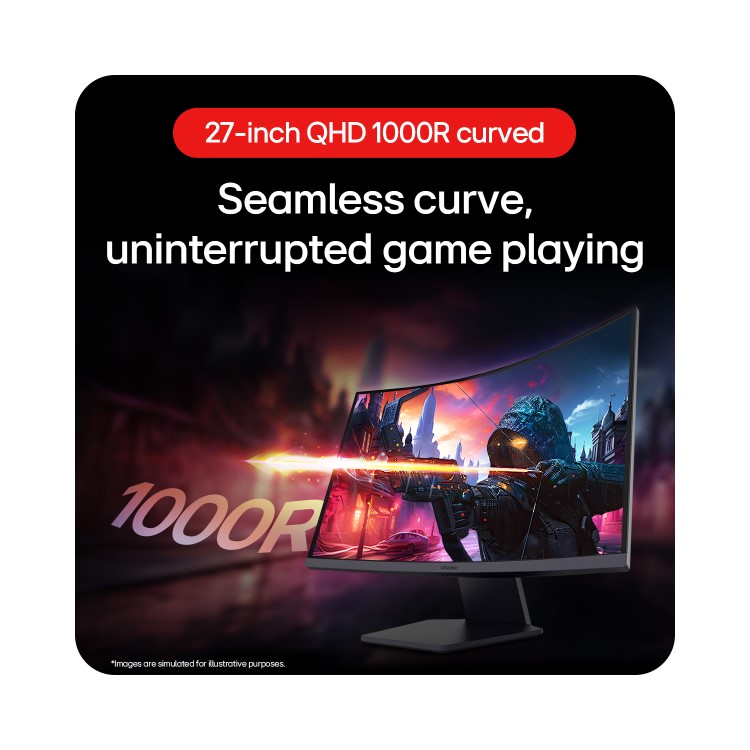 LG UltraGear 27GS60QC 27" VA QHD 180Hz 1ms Curved Gaming Monitor 