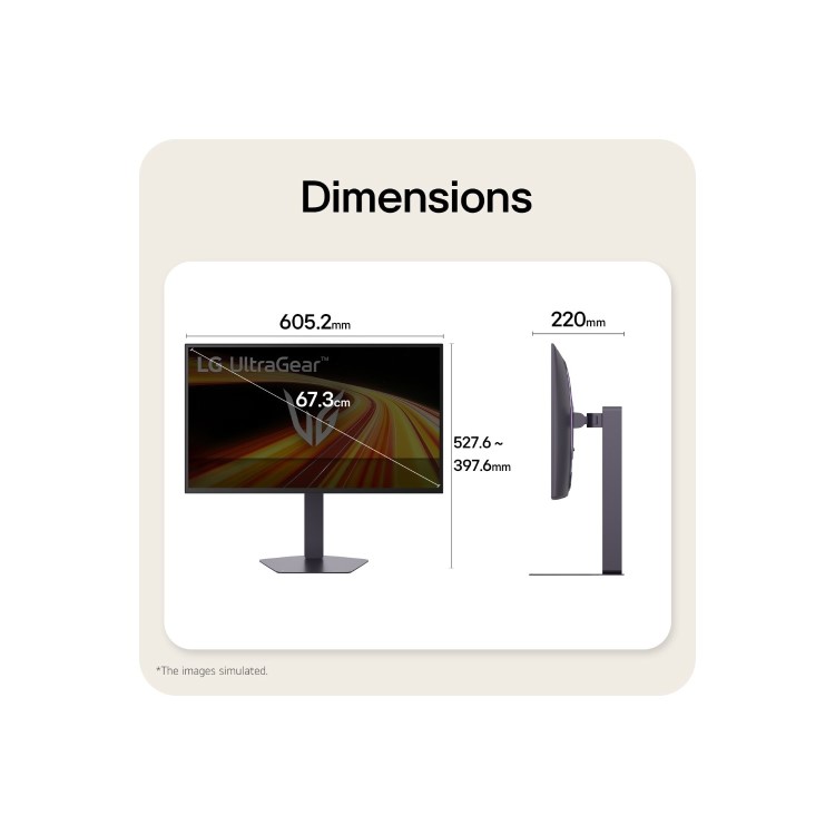 LG UltraGear 27GX790B 27" OLED Dual Mode Full HD 720Hz QHD 540Hz 0.02ms Gaming Monitor