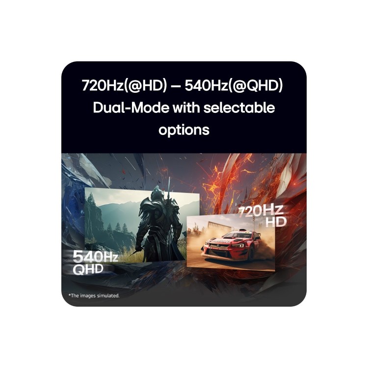 LG UltraGear 27GX790B 27" OLED Dual Mode Full HD 720Hz QHD 540Hz 0.02ms Gaming Monitor