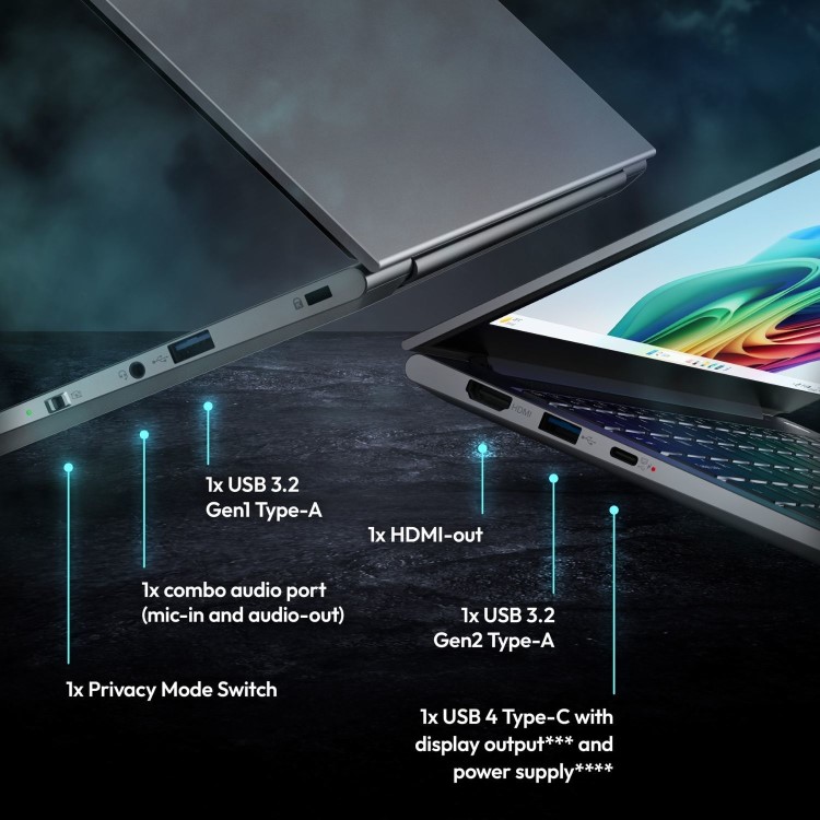 Medion SPRCHRGD S30 Qualcomm Snapdragon X Plus 16GB RAM 512GB SSD 14 Inch Windows 11 Laptop