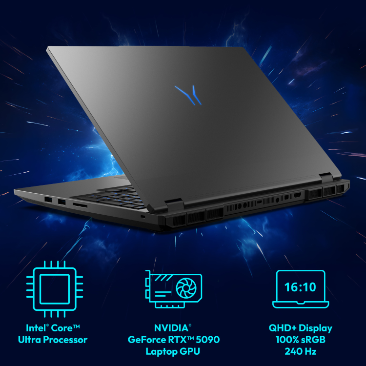 Medion ERAZER Beast 16 X1 Ultimate Intel Core Ultra 9 32GB RAM 2TB SSD RTX 5090 300Hz 16 Inch Windows 11 Gaming Laptop
