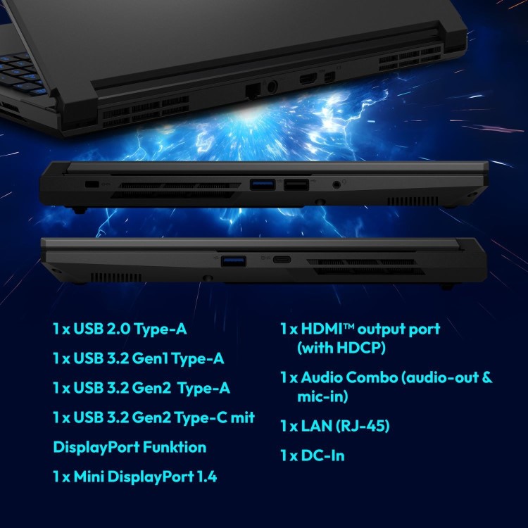 Medion ERAZER Scout 15 Intel Core i5 16GB RAM 1TB SSD RTX 5050 144Hz 15.6 Inch Windows 11 Gaming Laptop