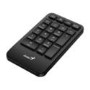 Genius NumPad 1000 2.4GHz Wireless Numeric Keypad Portable Numberpad with Palm Rest