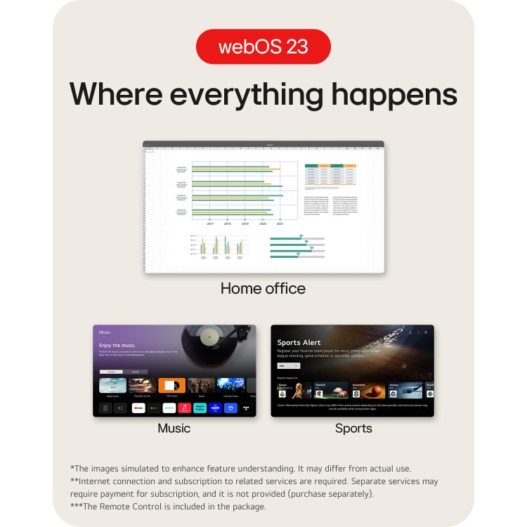 LG 32SR50F 32" IPS Full HD Smart Monitor 