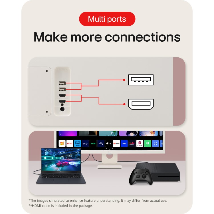 LG 32SR50F 32" IPS Full HD Smart Monitor 