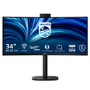 Philips 3000 Series 34B2U3600CH 34" VA WQHD 120Hz USB-C KVM Curved Monitor