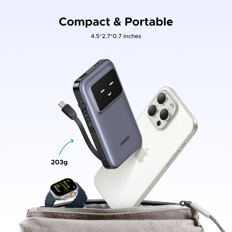 UGREEN Uno Power Bank 10000mAh 30W  - Grey