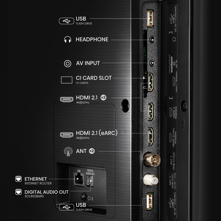 Hisense A7QTUK 43 inch Smart 4K Ultra HD QLED TV