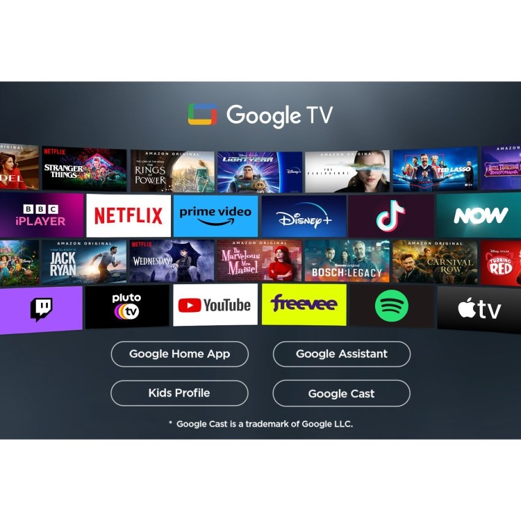 TCL 43P7K-UK 43-Inch QLED 4K HDR Smart TV  Dolby Vision HDR10+ & Google TV