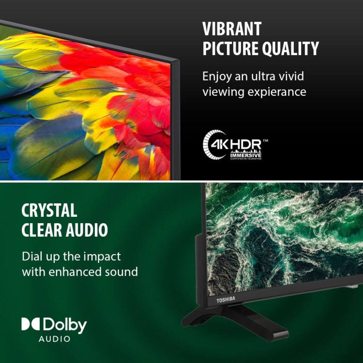 Toshiba 43UV1563DB 43 Smart 4K Ultra HD TV – Dolby Vision & Freely Streaming