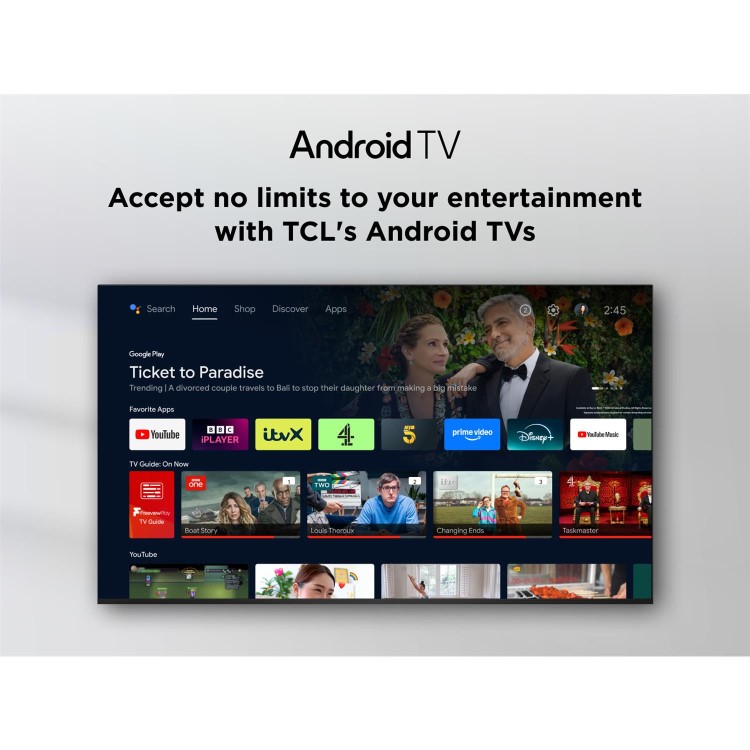 TCL 43V5C-UK 43-Inch QLED Full HD TV  HDR10+ Dolby Vision & Google TV