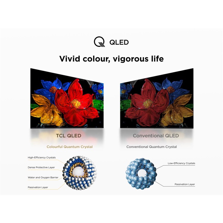 TCL 43V5C-UK 43-Inch QLED Full HD TV  HDR10+ Dolby Vision & Google TV