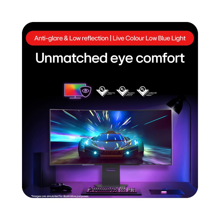 LG UltraGear 45" OLED WQHD 240Hz 0.03ms UltraWide Curved Gaming Monitor