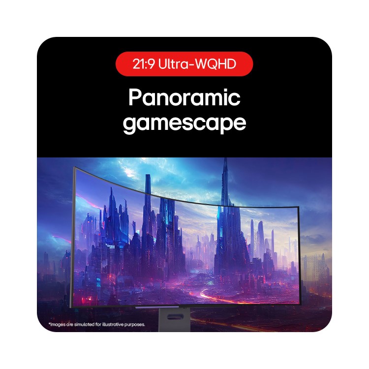 LG UltraGear 45" OLED WQHD 240Hz 0.03ms UltraWide Curved Gaming Monitor