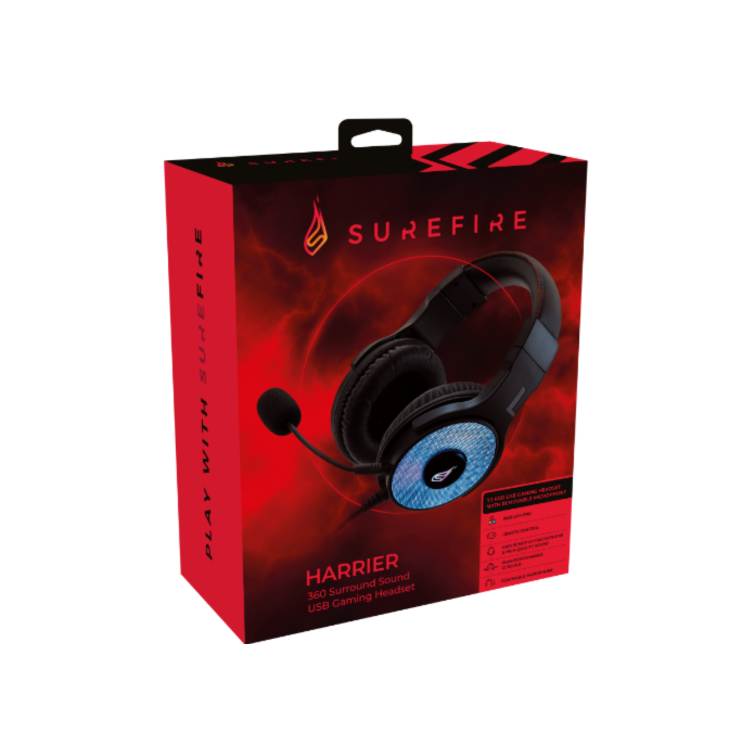 SureFire Harrier 360 Wired Gaming Headset