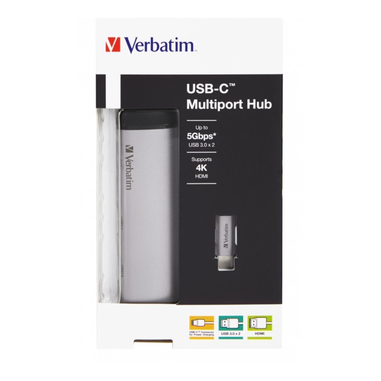 Verbatim USB-C Multiport Hub with USB 3.1 Gen 1 HDMI