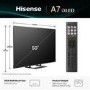 Hisense A7QTUK 50 inch Smart 4K Ultra HD QLED TV