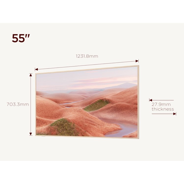 TCL NXTVISION 55A300W-UK 55-Inch 4K QLED TV  Dolby Vision IQ HDR10+ Google TV & Game Master Pro