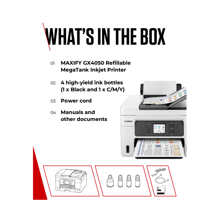 Canon GX4050 A4 Colour Multifunction Inkjet Printer