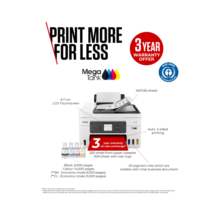 Canon GX4050 A4 Colour Multifunction Inkjet Printer