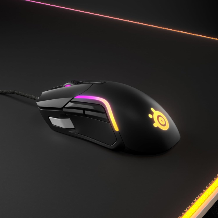 SteelSeries Rival 5 RGB Wired Optical Gaming Mouse Black