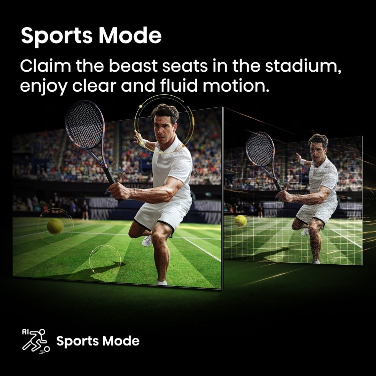 Hisense A85QTUK 65 inch Smart 4K Ultra HD Mini-LED TV