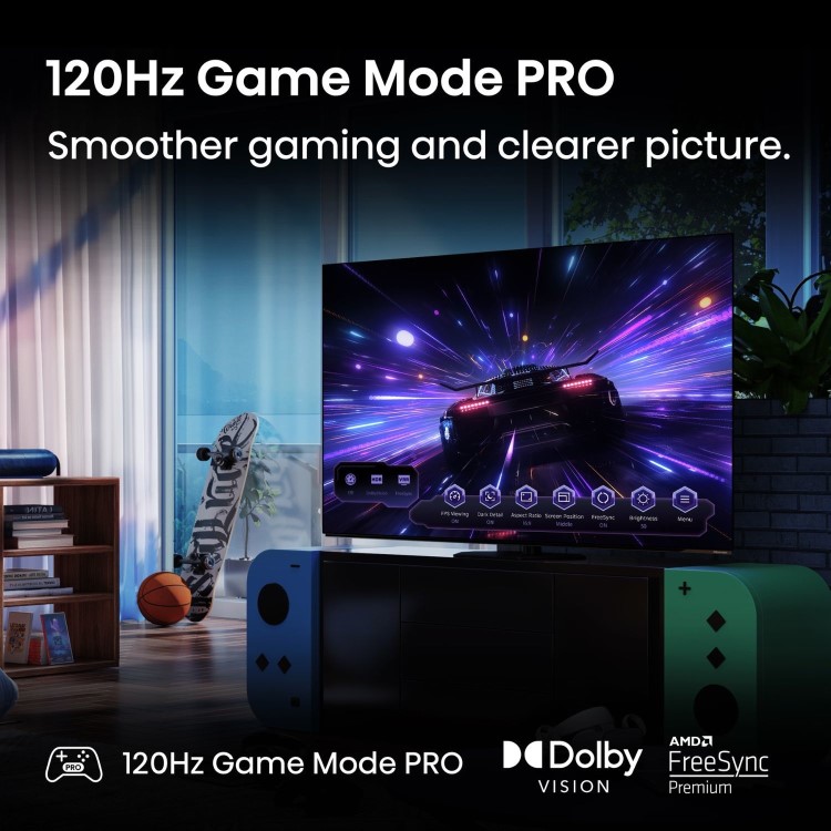 Hisense A85QTUK 65 inch Smart 4K Ultra HD Mini-LED TV