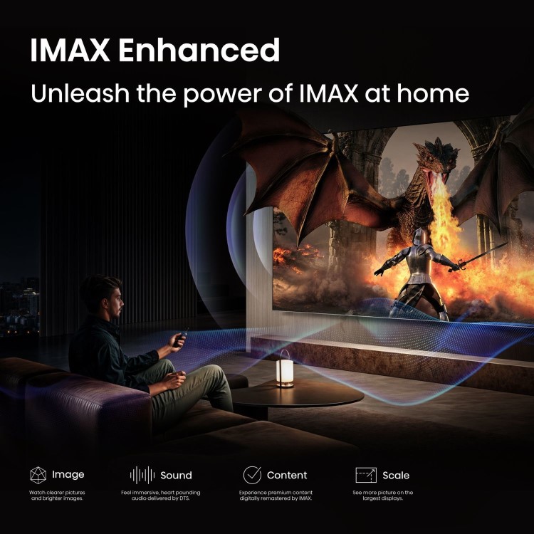 Hisense A85QTUK 65 inch Smart 4K Ultra HD Mini-LED TV