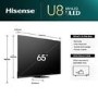 Hisense 65U8NQTUK 65 Mini-LED PRO 4K Smart TV – Dolby Vision IQ & Dolby Atmos