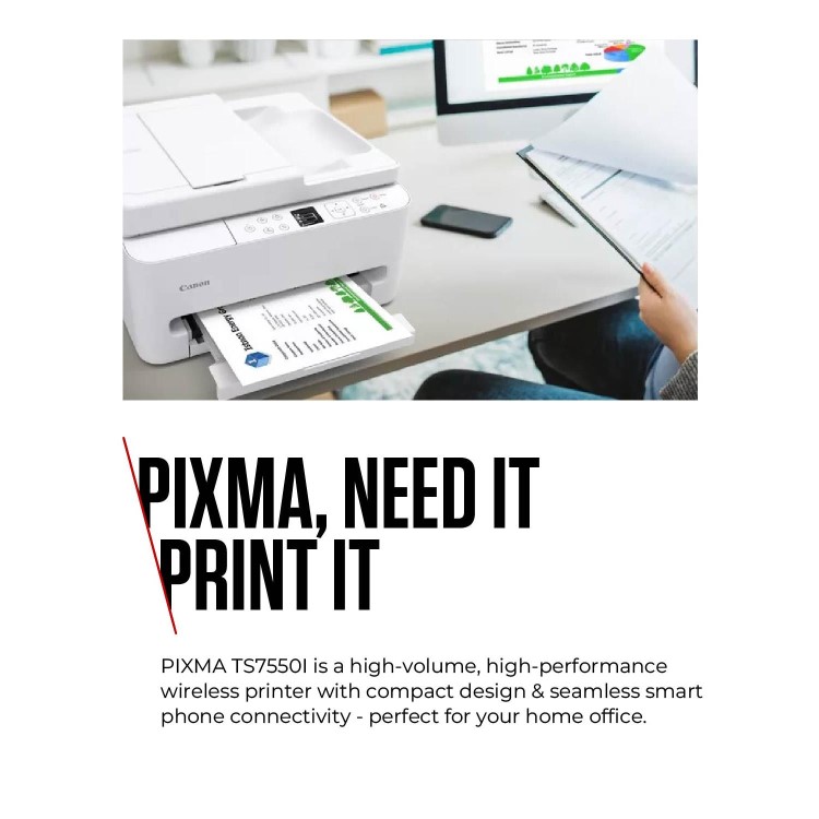 Canon PIXMA TS7550i A4 Colour Multifunction Inkjet Printer