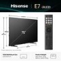 Hisense E7QTUK 75 inch Smart 4K Ultra HD QLED TV