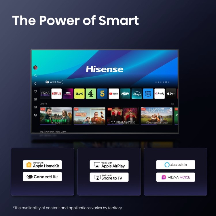Hisense E8QTUK 75 inch Smart 4K Ultra HD Mini-LED TV