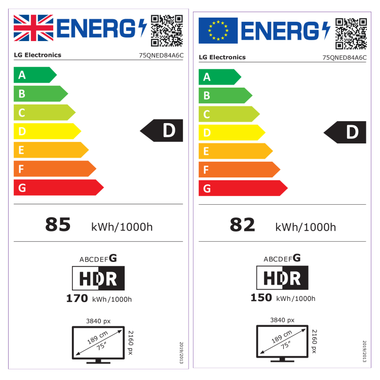 LG QNED84A 75 inch 4K Ultra HD Smart TV