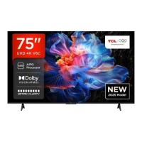 TCL 75V6C-UK 75" 4K HDR Smart Google TV – Dolby Atmos AiPQ Processor Game Master