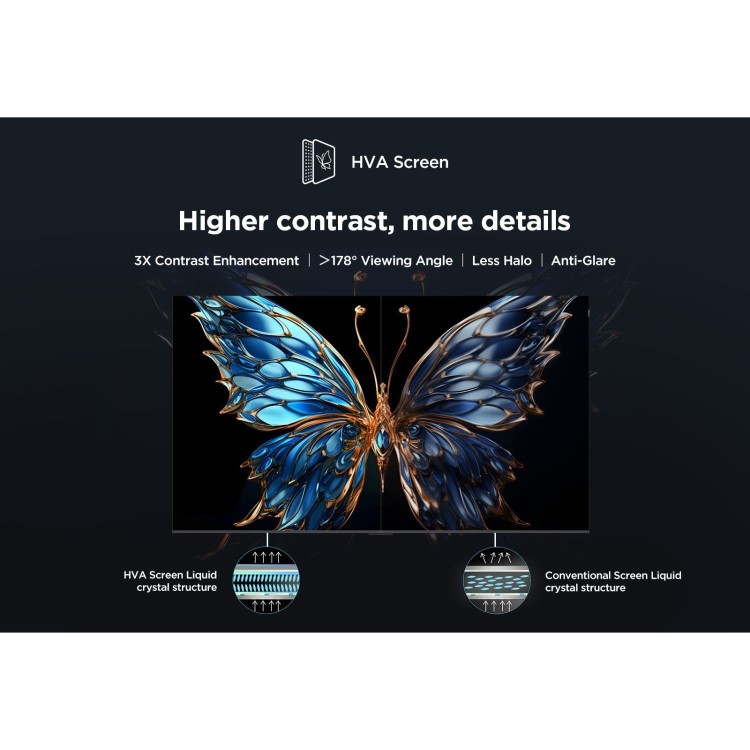 TCL 75V6C-UK 75" 4K HDR Smart Google TV – Dolby Atmos AiPQ Processor Game Master