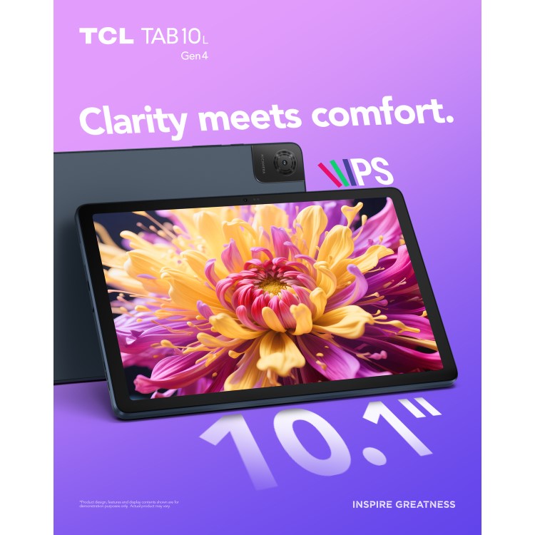 TCL Tab 10L Gen 4 10.1" Space Black 64GB Wi-Fi Tablet