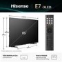 Hisense E7QTUK 85 inch Smart 4K Ultra HD QLED TV