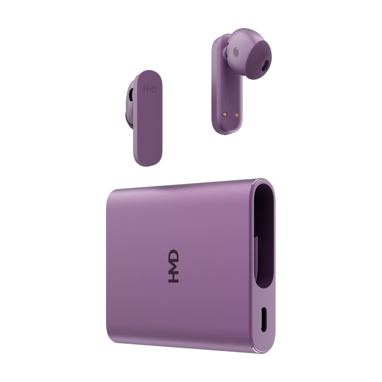 HMD Amped Buds Wireless Earphones with Integrated Powerbank - Pink