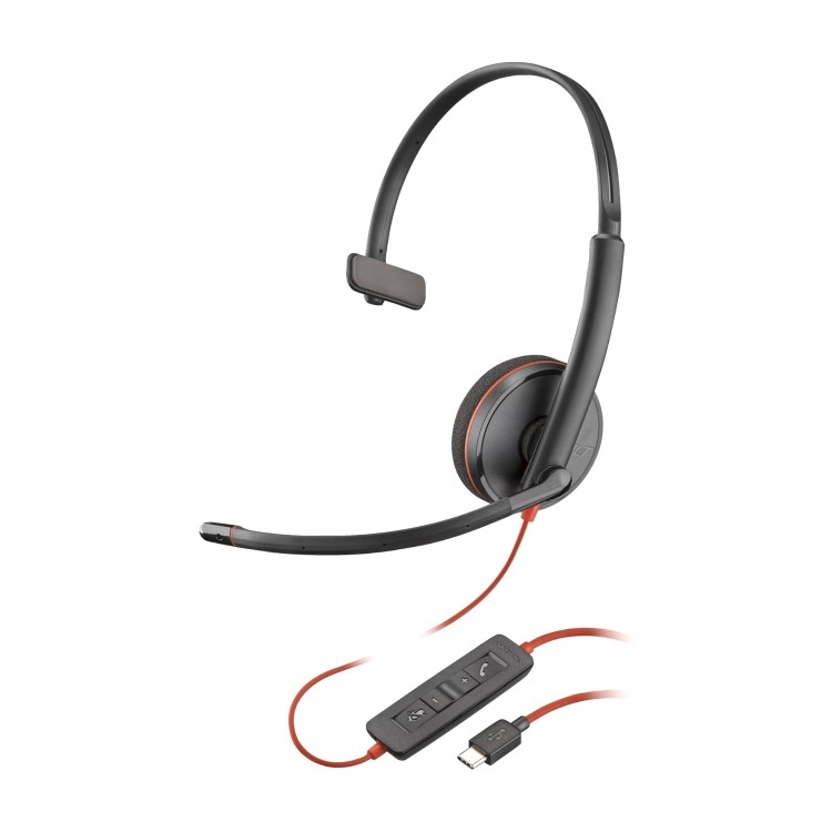 Poly Blackwire 3210 Monoaural Wired Headset
