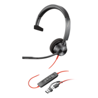 Poly Blackwire 3310 Monoaural Wired Headset