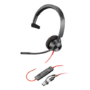 Poly Blackwire 3310 Monoaural Wired Headset
