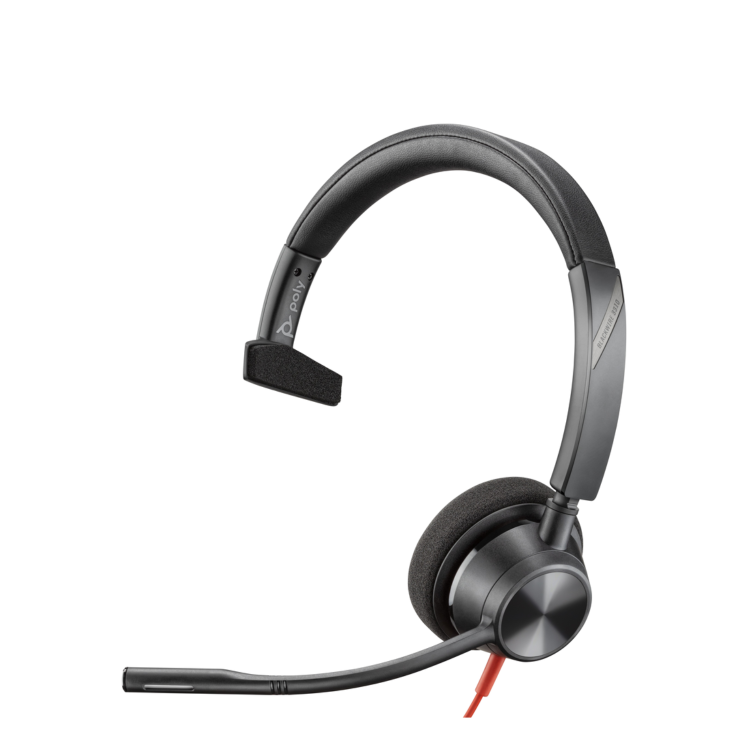 Poly Blackwire 3310 Monoaural Wired Headset