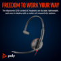 Poly Blackwire 3310 Monoaural Wired Headset